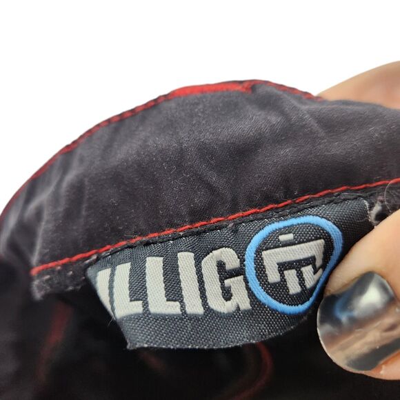 VTG ILLIG Pants 90S Womens 11 Black‎ Red Y2K Goth Rave Hip Hop Baggy Wide Leg - Picture 15 of 15